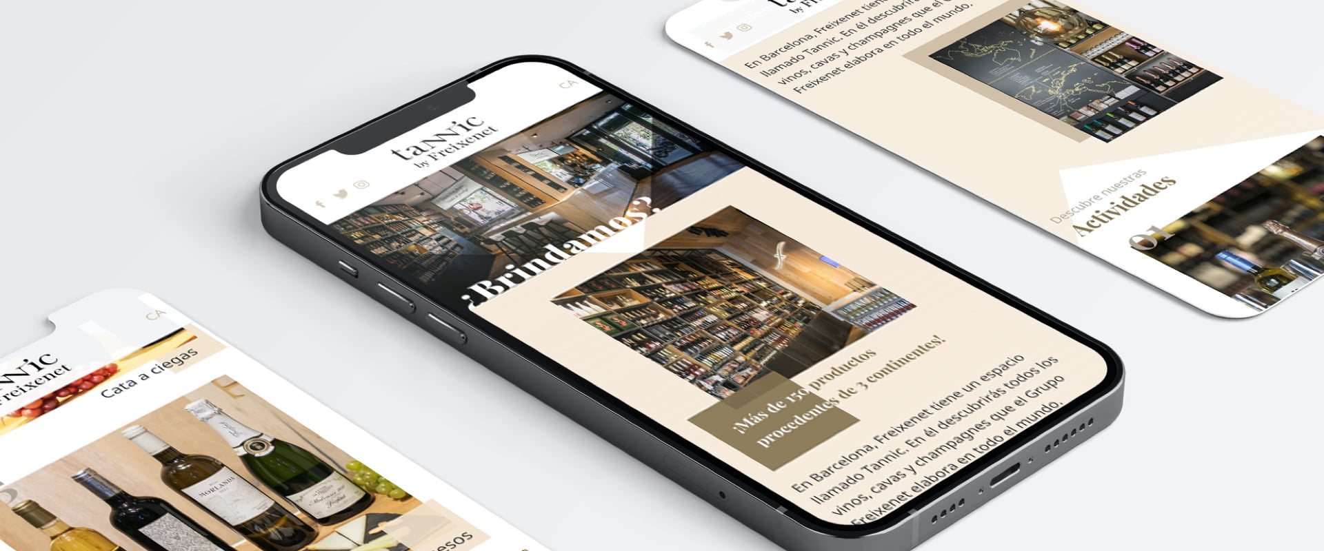 Online presence for Tannic by Freixenet