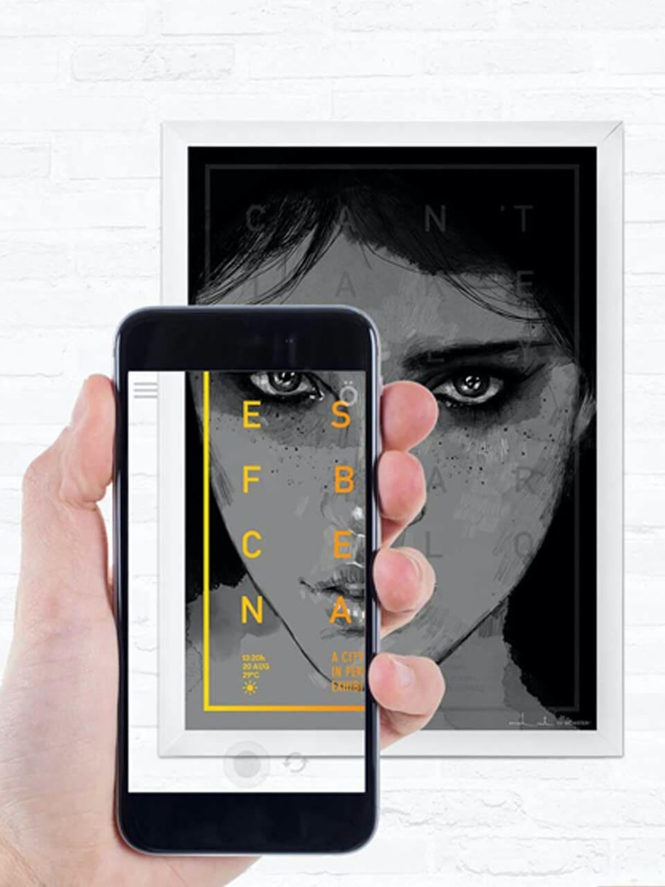 Posters with augmented reality