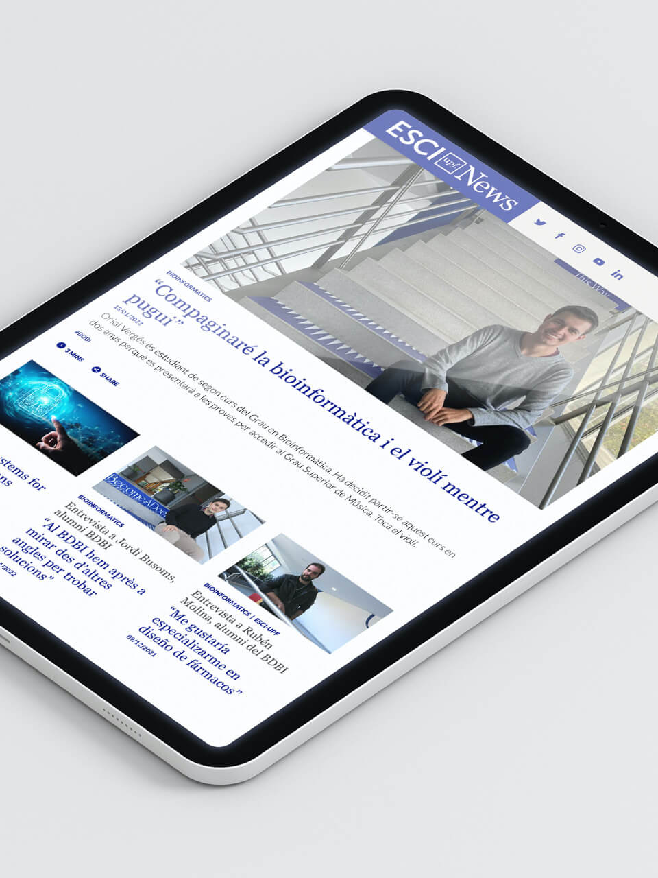 News portal for ESCI-UPF