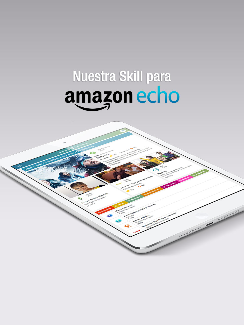 TV guide for Amazon Alexa