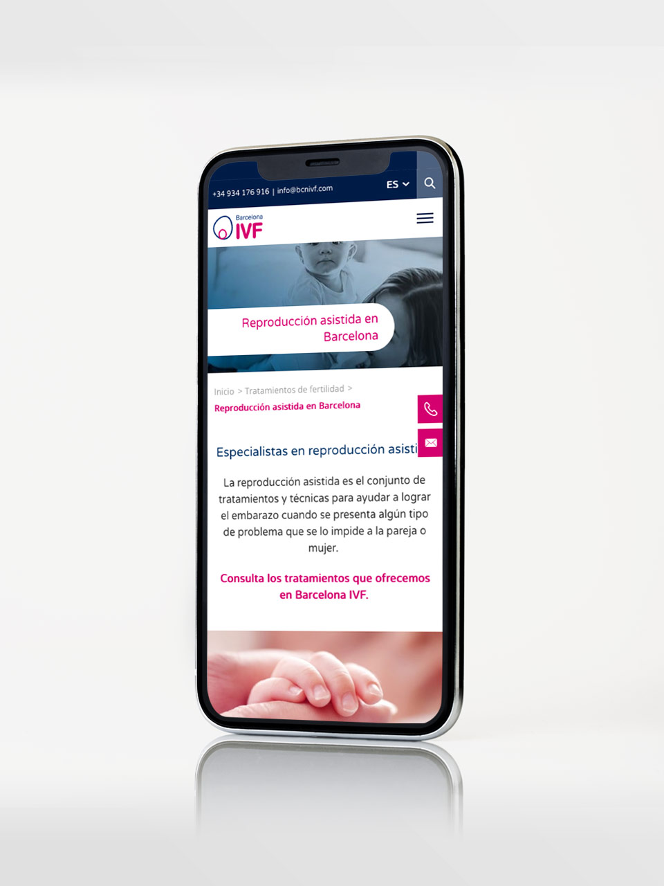 Digital strategy for Barcelona IVF