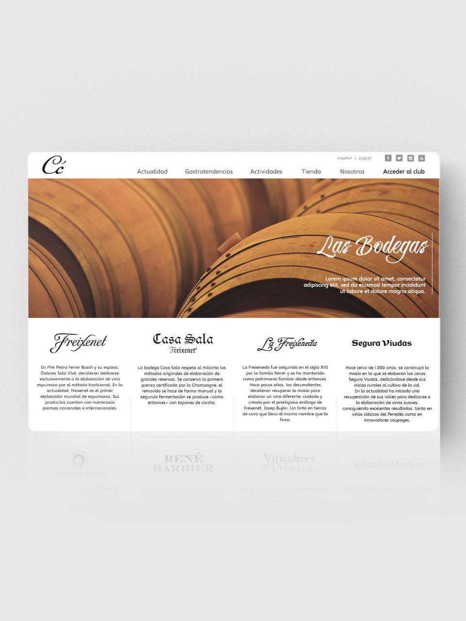 Club Cuvée, Freixenet’s first ecommerce