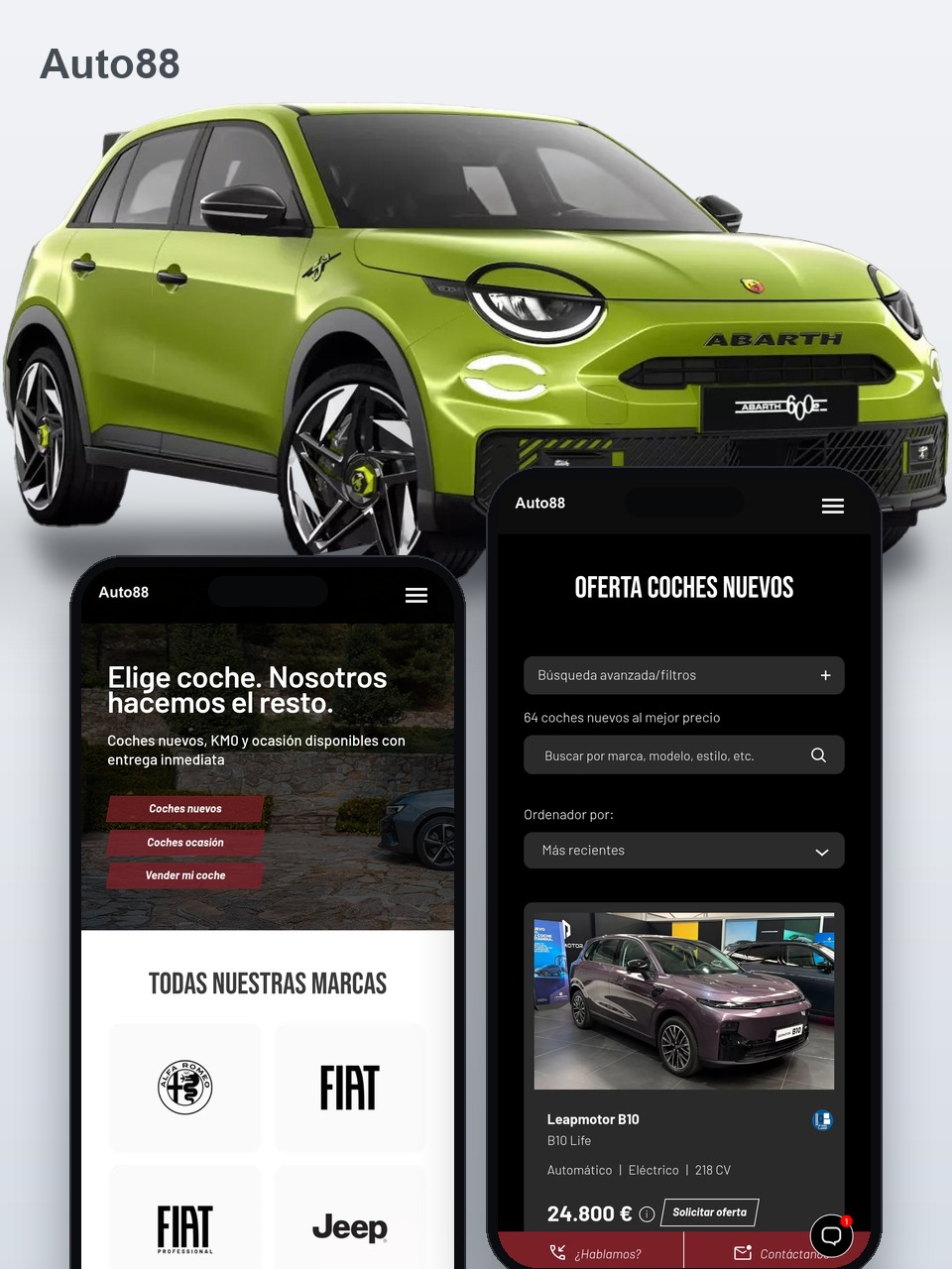 Auto88, a broad, hyperconnected and autonomous automotive portal