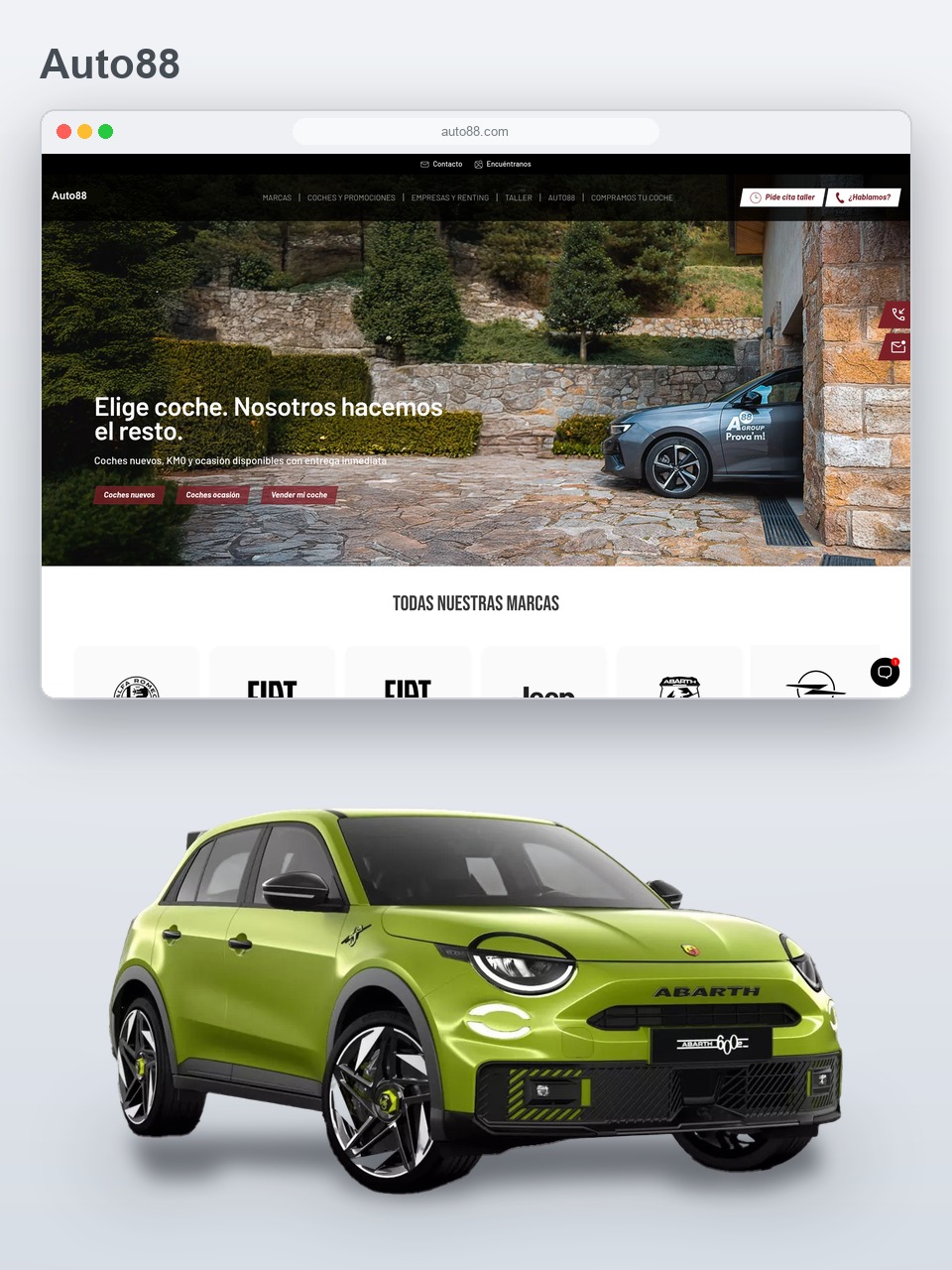 Auto88, a broad, hyperconnected and autonomous automotive portal